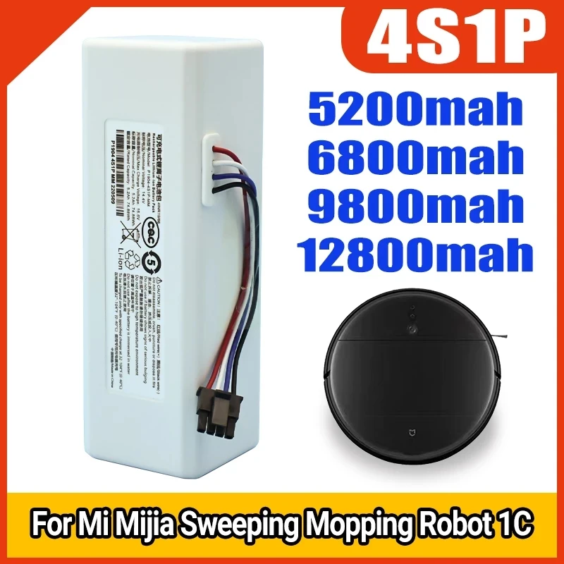 

100% Brand New Robot Battery 1C P1904-4S1P-MM for Mijia Mi Vacuum Cleaner Sweeping Mopping Robot Replacement Battery G1