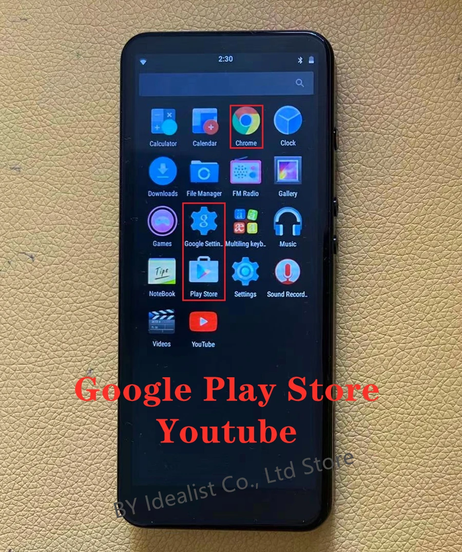 Bluetooth MP4-плеер с сенсорным экраном Android Hifi металлический музыкальный рекордер Wi-Fi