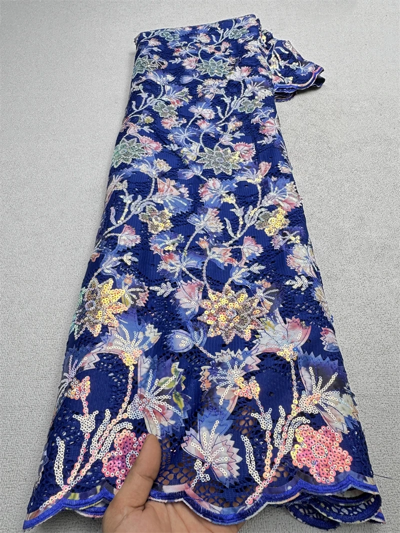 Французская Бархатная Кружевная Ткань С Блестками Высококачественный