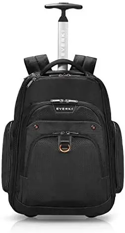 

Atlas Wheeled Laptop Backpack, 13-Inch to 17.3-Inch Adjustable Compartment, Business Professional (EKP122), Black, Large