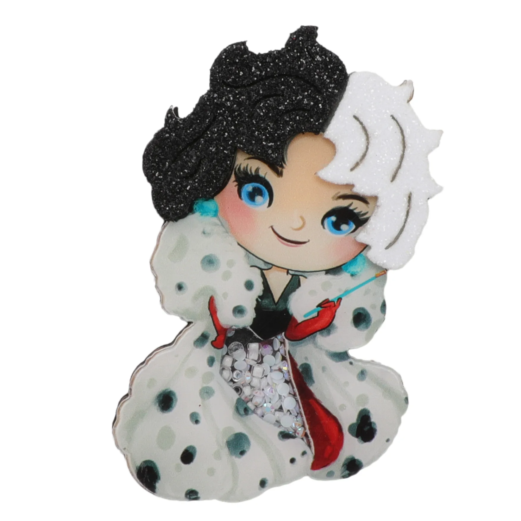 5 шт. шейкер Cruella из смолы с милым рисунком