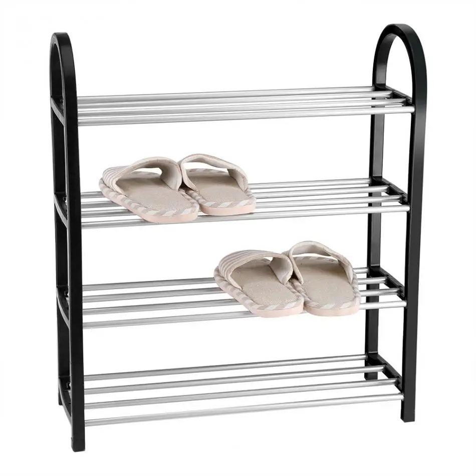 

Shoe Rack Aluminum Metal Standing Shoe Rack DIY Shoes Storage Shelf Home Organizer Accessories Shoe Rack