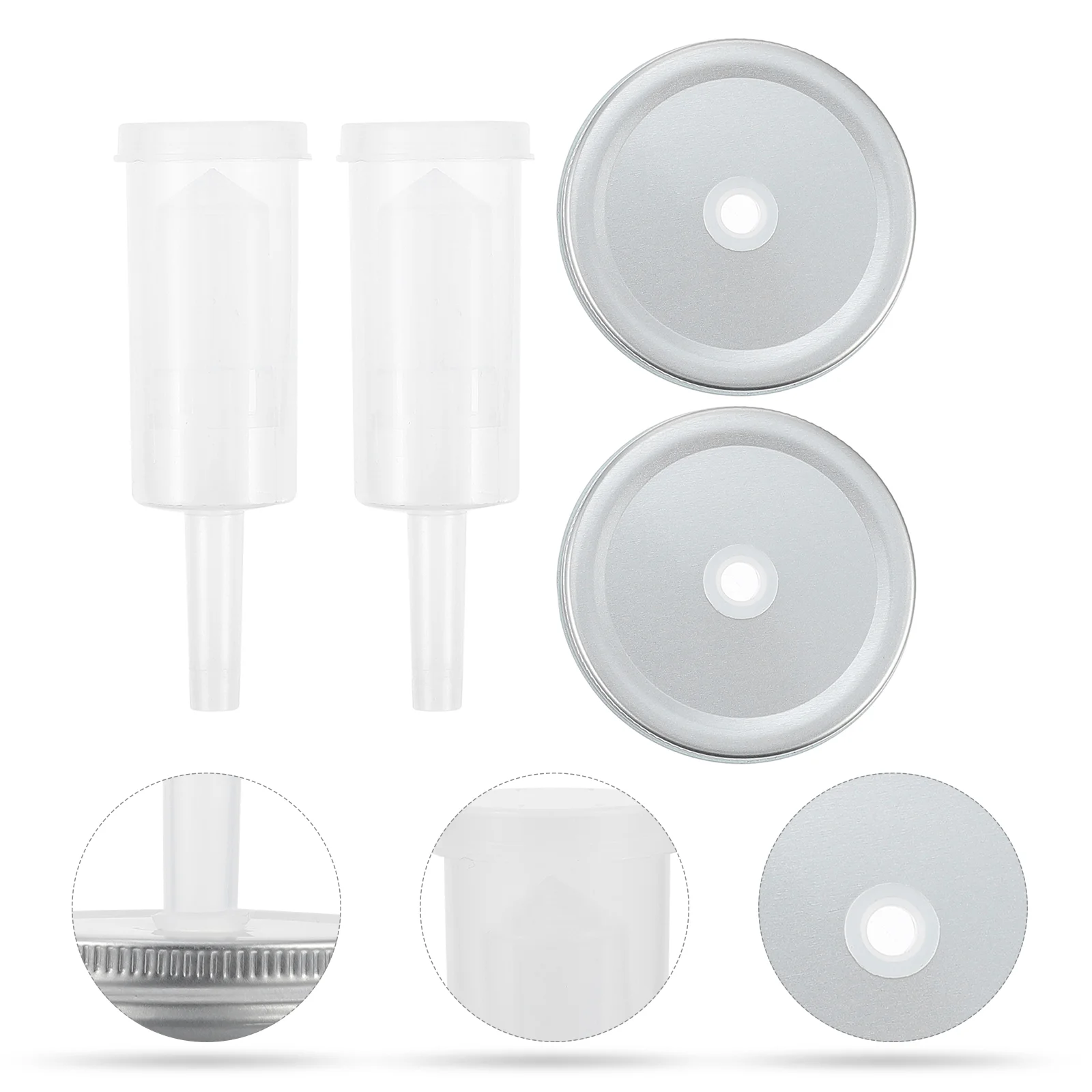 

Fermentation Lids Fermenting Lid Jar Mason Kit Mouth Airlock Wide Tank Weightsupplies Kimchi Brewing Jars Starter Canning