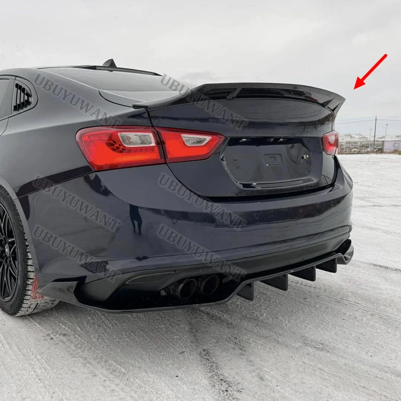 Фото Спойлер для Chevrolet Malibu XL 2016-2022 годов выпуска, из АБС-пластика, высокопроизводительный спойлер на багажник Highkick. №2