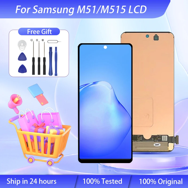 

Wholesale 6.7 Inch M515 Display For Samsung Galaxy M51 Lcd Touch Screen Digitizer M515F M515F/DS Assembly Repleacement