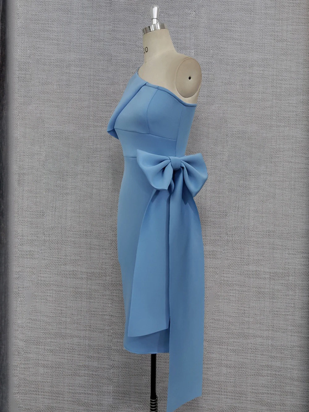 Romans Blue Short Party Dress Cocktail Dress One Shoulder Short Prom Dress Women Night Dress Robe de soiree Wedding Party Dress