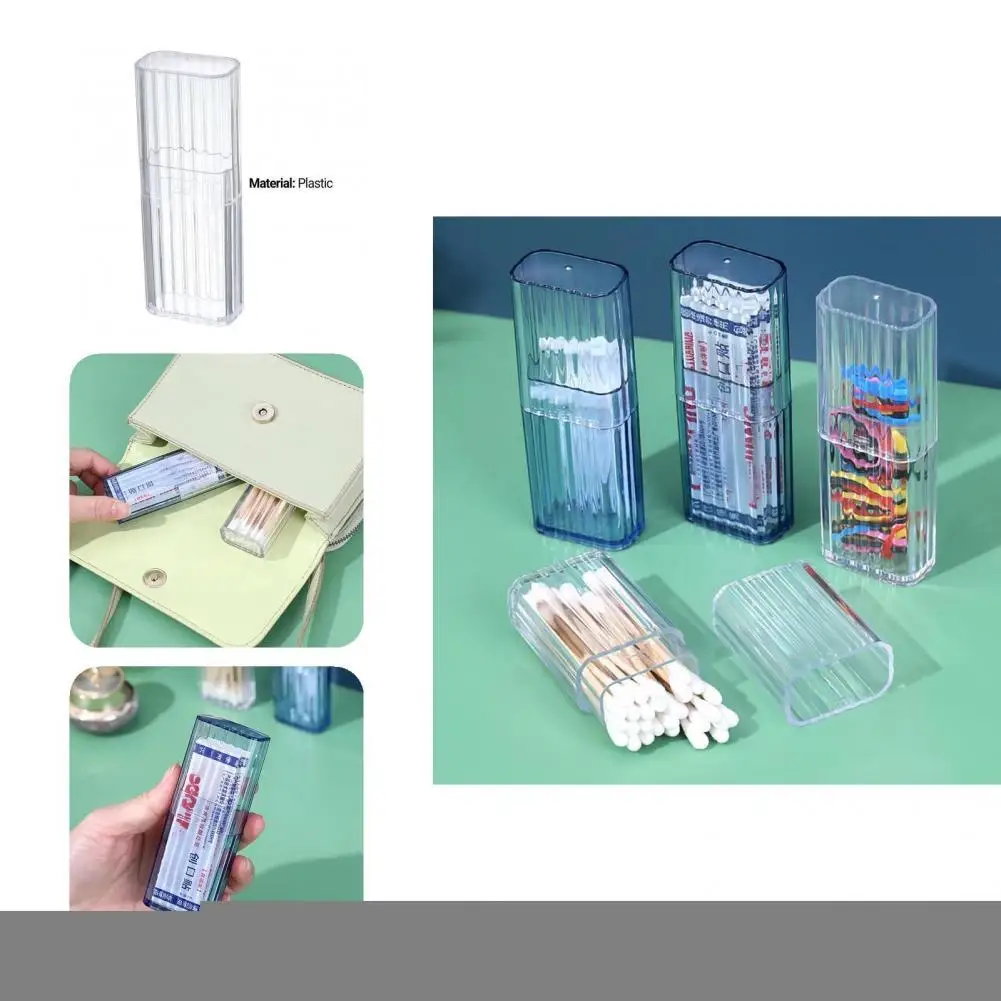 

Creative Plastic Portable Multifunctional Swab Storage Box for Office Toothpick Organizer Toothpick Holder