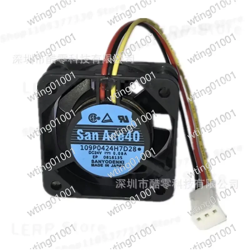 Фото Вентилятор охлаждения Sanyo 109P0424H7D20 D28 D01 D30 D27 D08 D06 D25 N7D04, 24 В постоянного тока, высокопроизводительный, бесшумный, на замену №3