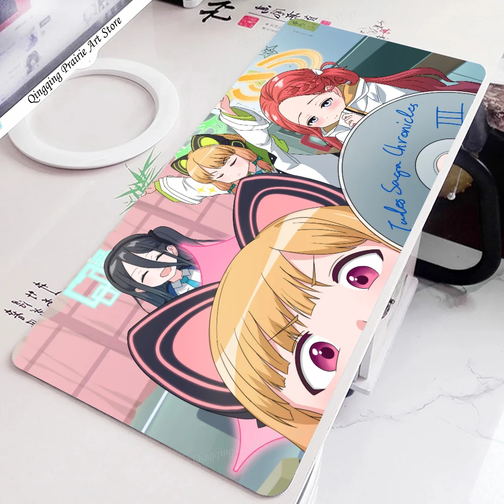 Синий Коврик Для Игровой Мыши XXL С Резиновой Подкладкой Архивный Дизайн