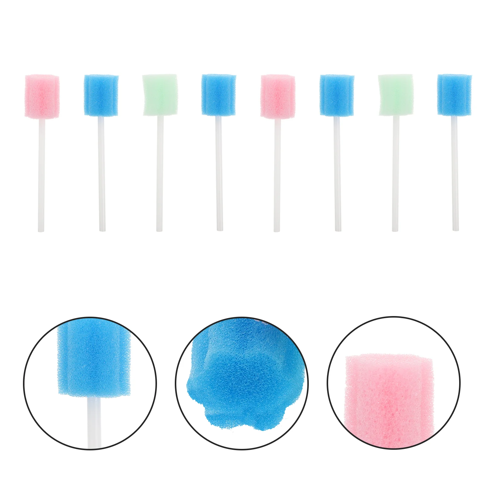 

300 Pcs Sponge Stick Sterile Cotton Swabs Mouth Dental Cleaning Sticks Teeth Brushing Care Oral Using Tools