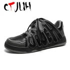 Кроссовки CTJLIH мужские кожаные, Вулканизированная подошва, с буквенным принтом, дизайнерская удобная спортивная обувь, высокие кеды