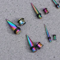 36pcs cone auricle puncture jewelry multi size resin cone ear expansion set ear expansions