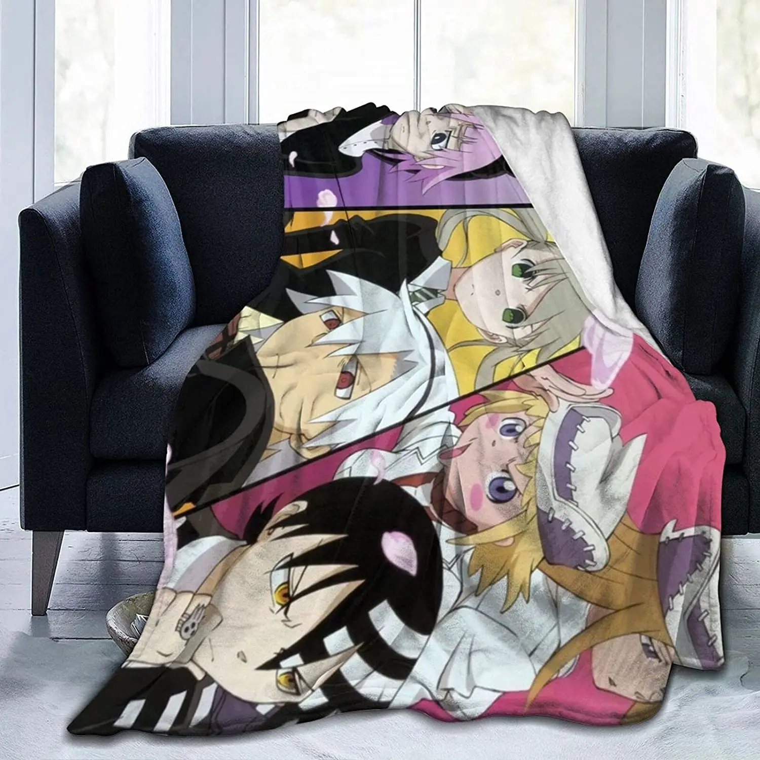 

Maka Albarn Fluffy Soft and Comfortable Blanket, Anime Warm Embrace of Sympathy