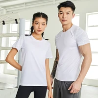 2022 polyester gym shirt sport t shirt men short sleeve running shirt men workout training tees fitness top sport t shirt