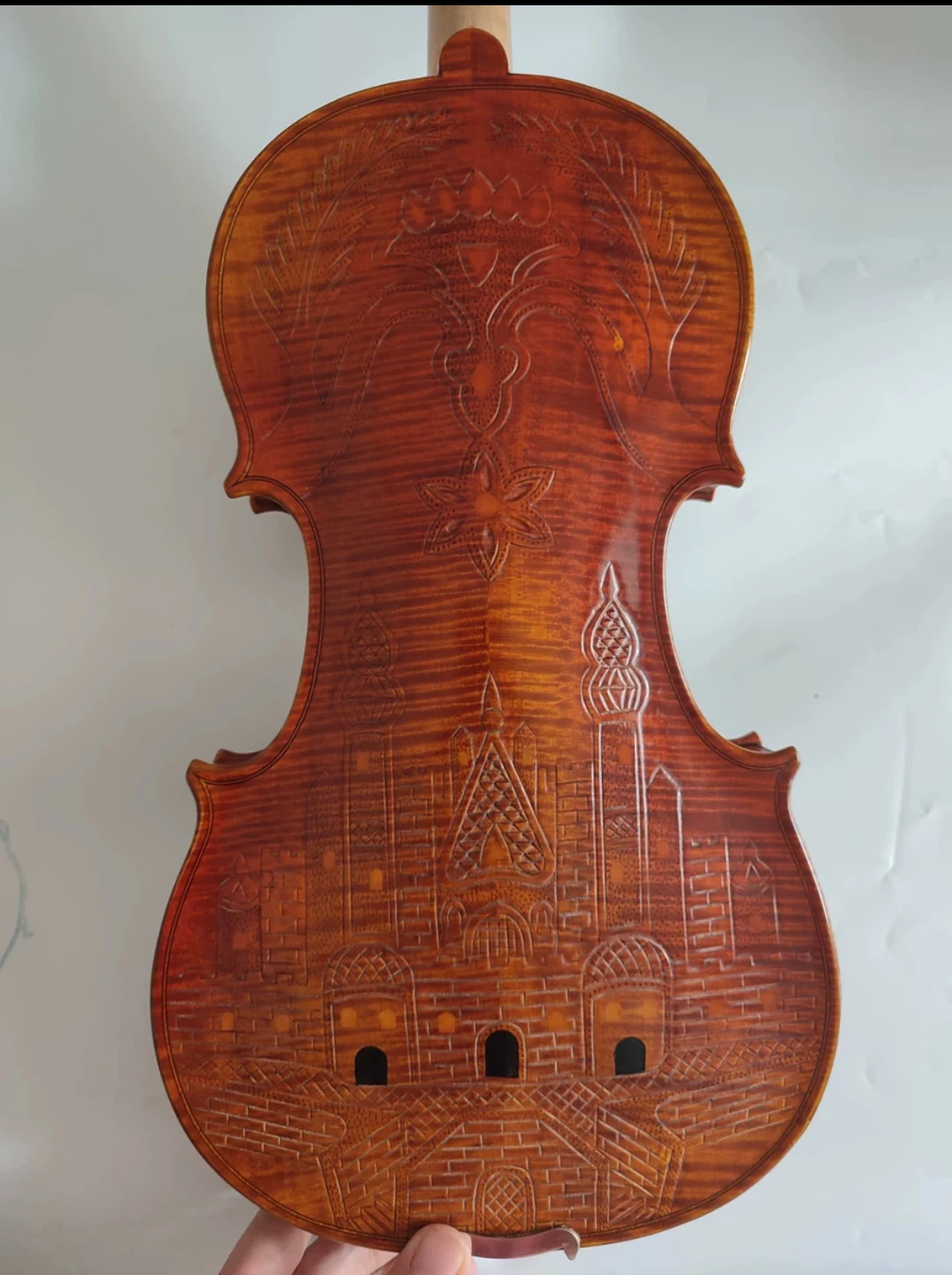 

handmade vintage church carving violin 4/4 Spruce Panel maple Back violin Professional violino child student Beginner instrument