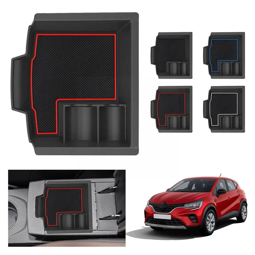 

Для Renault Captur 2 2021 2022 ящик для хранения в подлокотнике автомобиля 2022 аксессуары для управления Captur 2 Центральный контейнер Автомобильный инте...