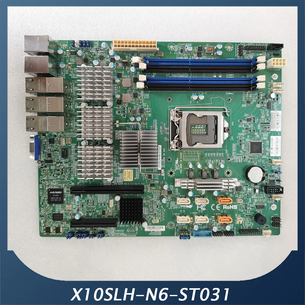 X10SLH-N6-ST031 Server Motherboard For Supermicro X540-T2 C226 DDR3 Support  E3-12XX V3 High Quality
