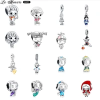 new arrival 925 sterling silver pendant cartoon doll bead charms fit original brand bracelet for woman jewelry diy