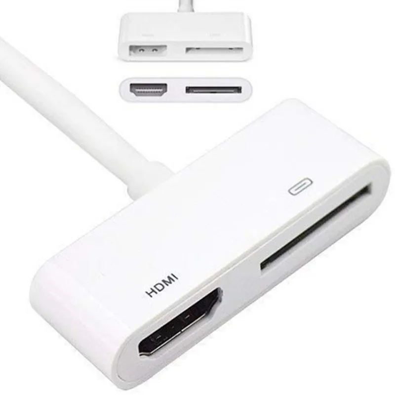 1080P Dock Connector to HDMI HDTV TV Adapter Cable for Apple iPad 2 3 iPhone 4 4S iPod |