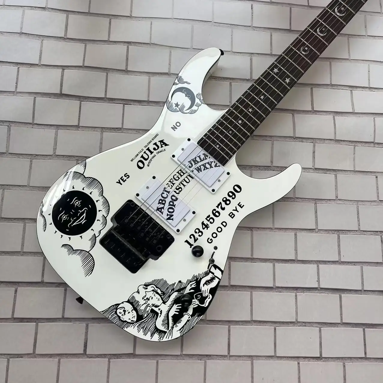 6-струнная интегрированная электрогитара 202 ESP active pickup черный корпус с высоким