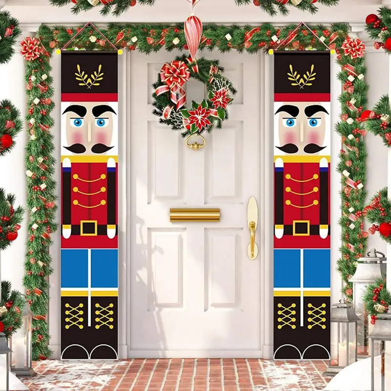 

Staraise Merry Christmas Porch Door Banner Hanging Ornament Christmas Decoration For Home Xmas Navidad 2019 Happy New Year 2021