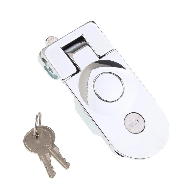 

Recessed Latch With Key Compression Push Lock Lndustrial Plane Door Lock For Car Motorhome