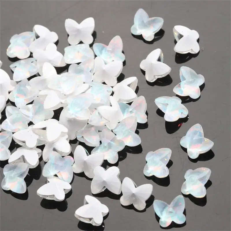 

10Pcs Spring 3D Aurora Bow/Butterfly Mixed Nail Jewelry Nail Art Decoration For DIY Nail Charms Design Accessories Nail Decor