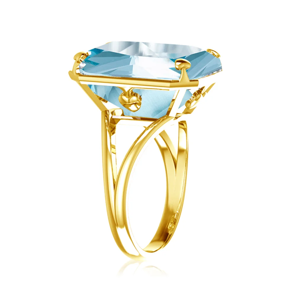 Женское золотое кольцо с камнем-талисманом серебро 925 пробы |