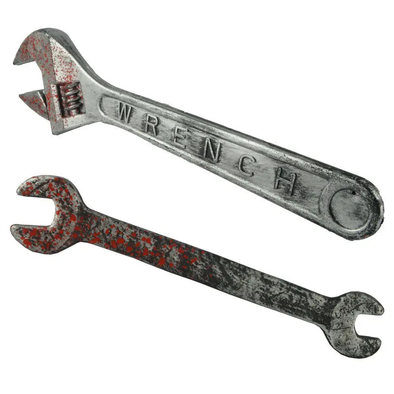 Halloween Party Cosplay Props Children's Toys Plastic Fake Wrench Cos Worker Villain Safety