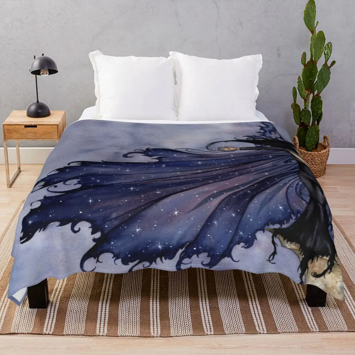Cloak Of Stars Blankets Flannel All Season Super Warm Throw Blanket for Bed Sofa Camp Office