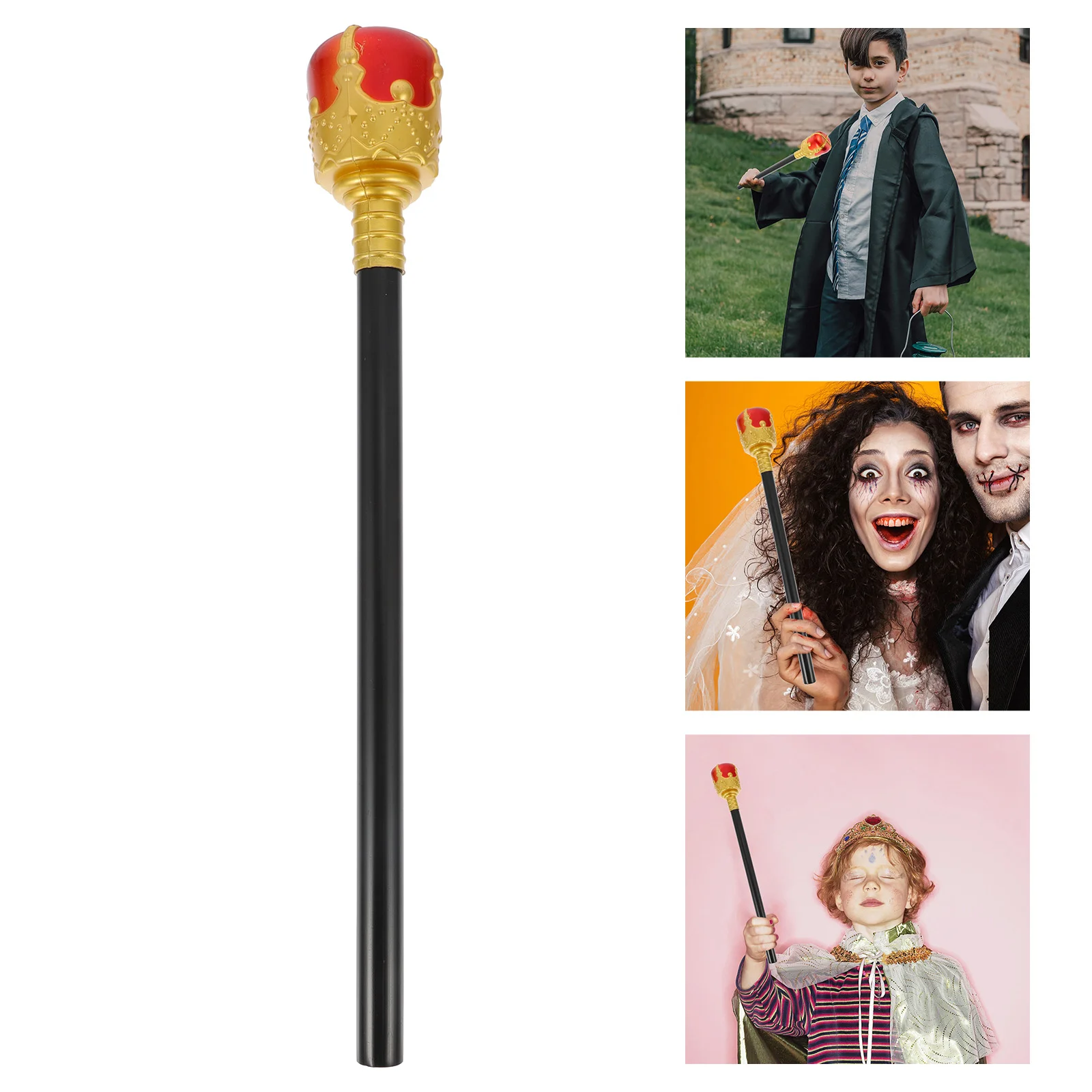 

1pc Kids Stick Lovely Shaped Pretend Play King Scepter Wand Accessory Sticks for Children