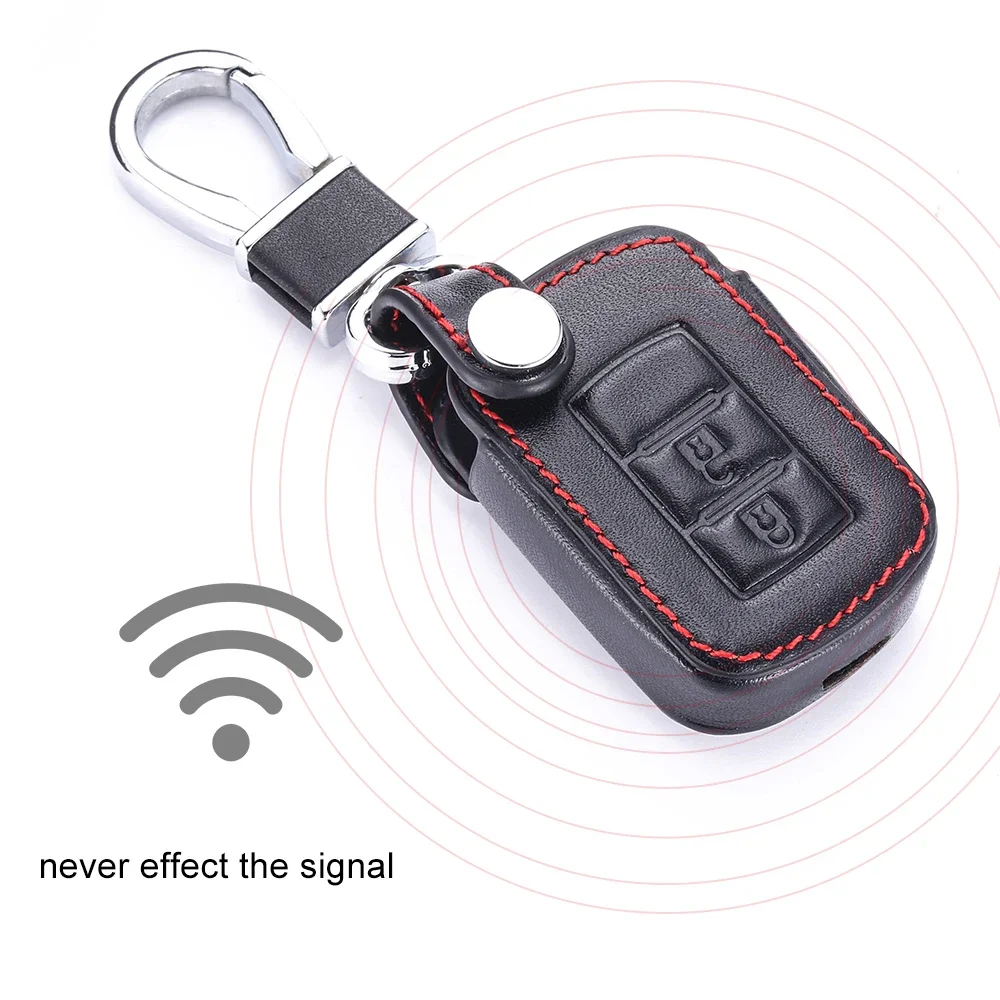 Кожаный чехол-кольцо для автомобильных ключей Mitsubishi Outlander Sport RVR Lancer 2016 2017