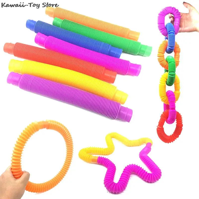 

5 шт., разноцветные пластиковые игрушки для снятия стресса