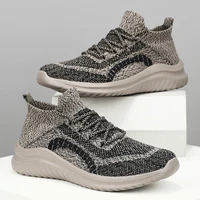 men sneakers non slip lace up increase fly woven breathable fluorescence light specialized fashion sneakers wholesale