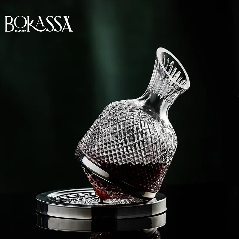 

High-End Luxury Burgundy Red Wine Cup Crystal Glass Goblet Household Tumbler Gyro Decanters Kit