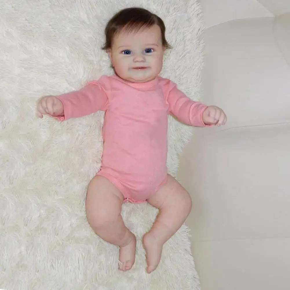 

20 дюймов Reborn Maddie полностью закрытый силиконовый высококачественный S-образная кожа Водонепроницаемая игрушка для ванной 3d U2p8