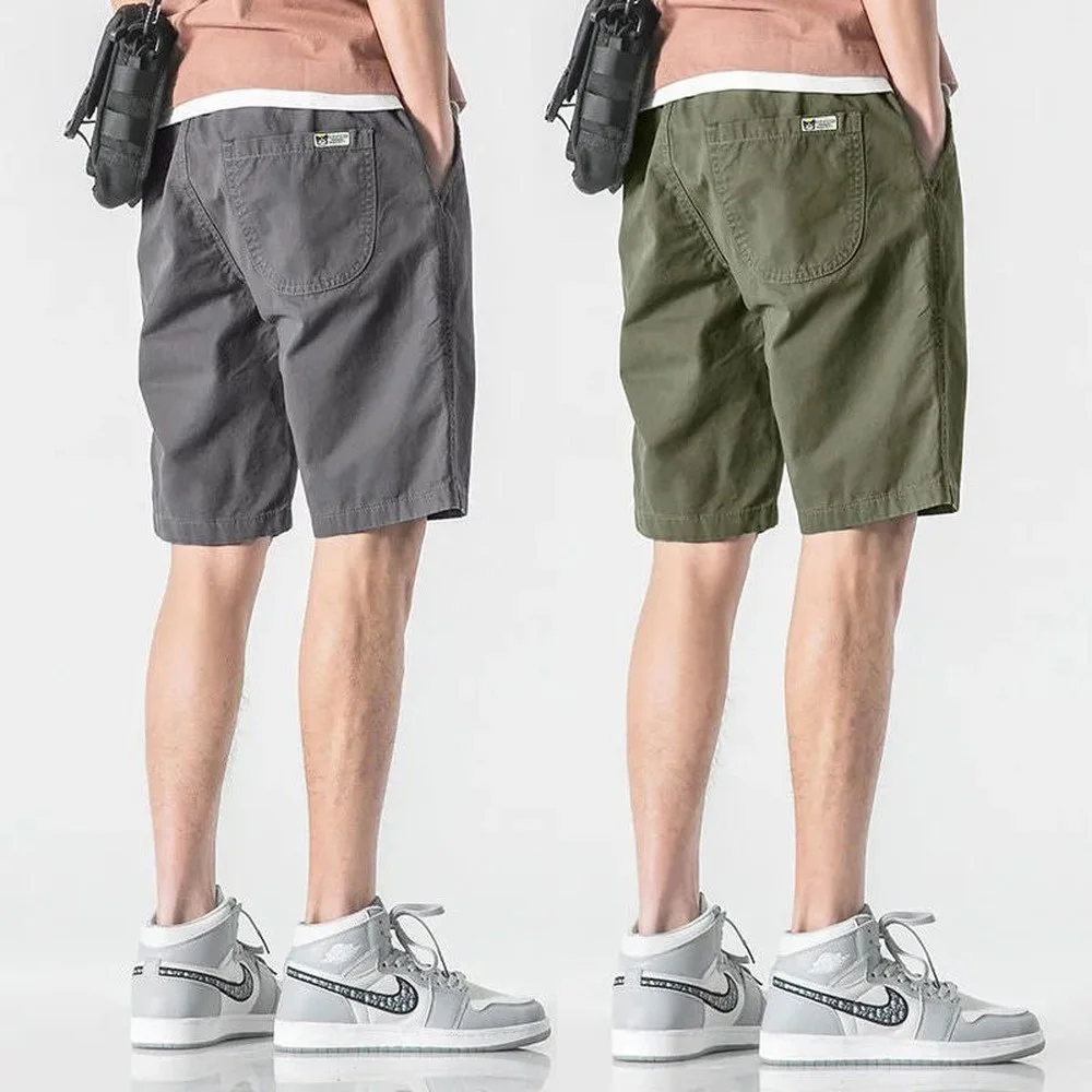 

Shorts For Men Fashion Street Wear Solid Color Pure Cotton Shorts Mens Bermudas Short 2022 Brand New Japan Style Pants Summer