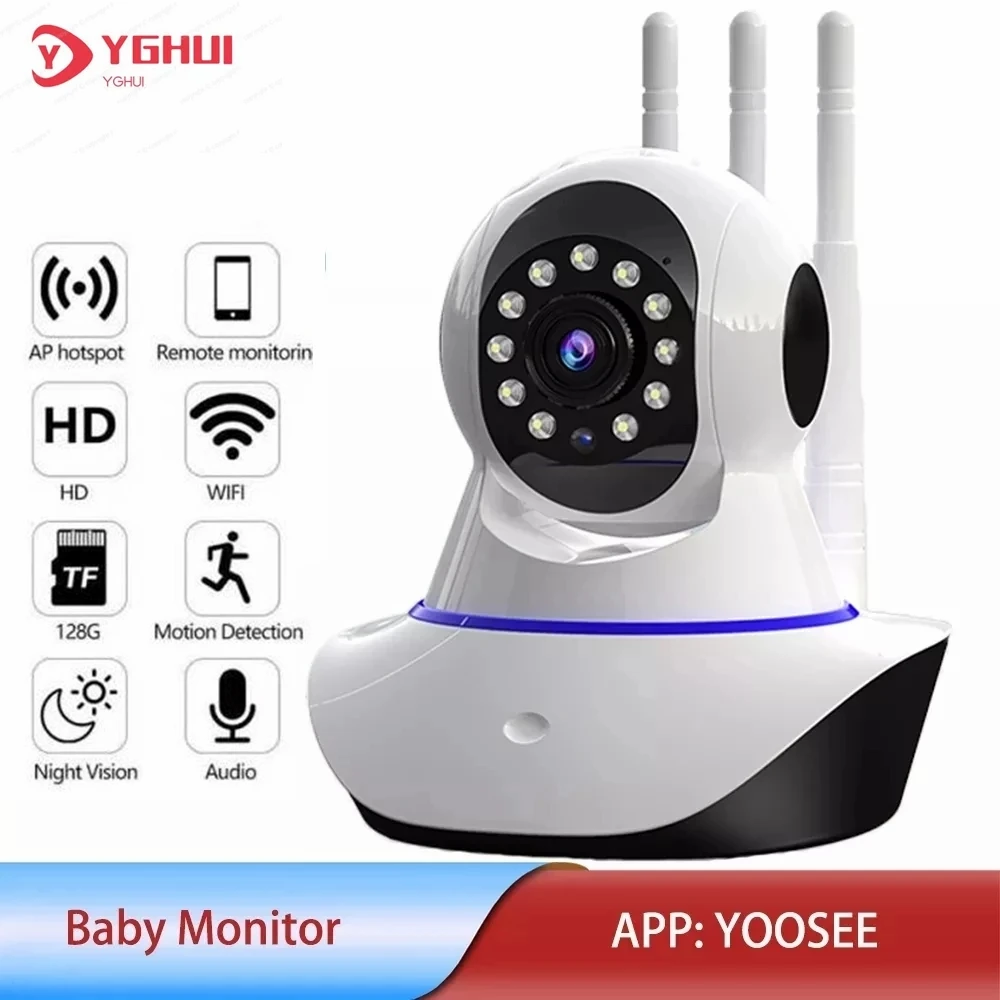

1080P Wireless Indoor WIFI Camera Yoosee APP Two Ways Audio Home Security Protection CCTV Camera Support RJ45 Connect
