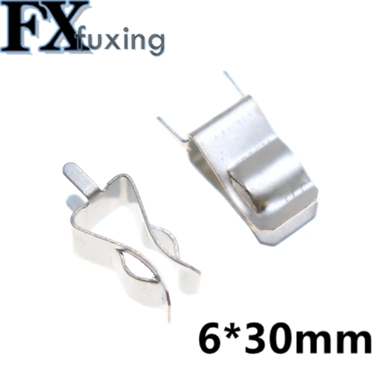Зажим плавкого предохранителя 100 шт. 6*30 мм, держатель плавкого предохранителя 5x20 мм, страховочный зажим, медный зажим 6x30 мм, держатель плавкого предохранителя для 5*20 6*30 мм