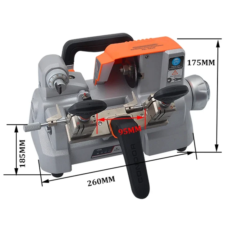 Поставка производителя VVDI Xhorse CONDOR XC 009 4-сторонний зажим горизонтальный станок