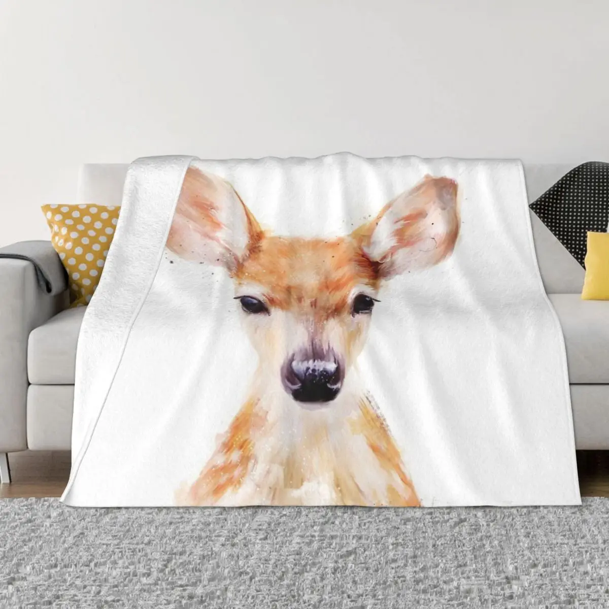 1 одеяло Little Deer покрывало на кровать мягкое волосатые зимние покрывала |