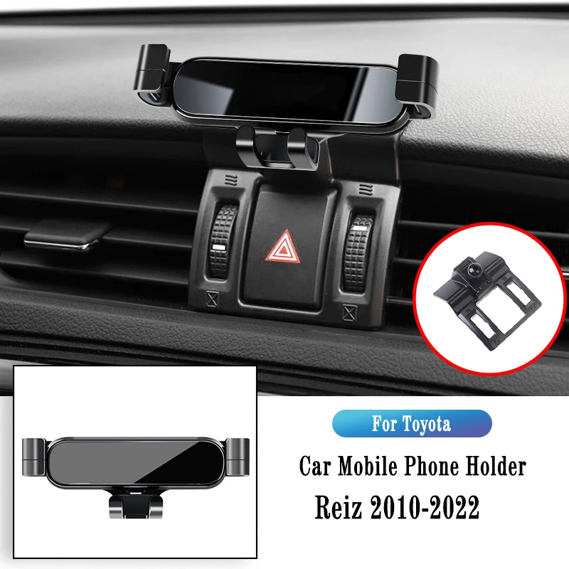 

Metal Car Holder For Toyota Reiz MARK X 2010-2020 Gravity Navigation Bracket GPS Stand Air Outlet Clip Rotatable Support