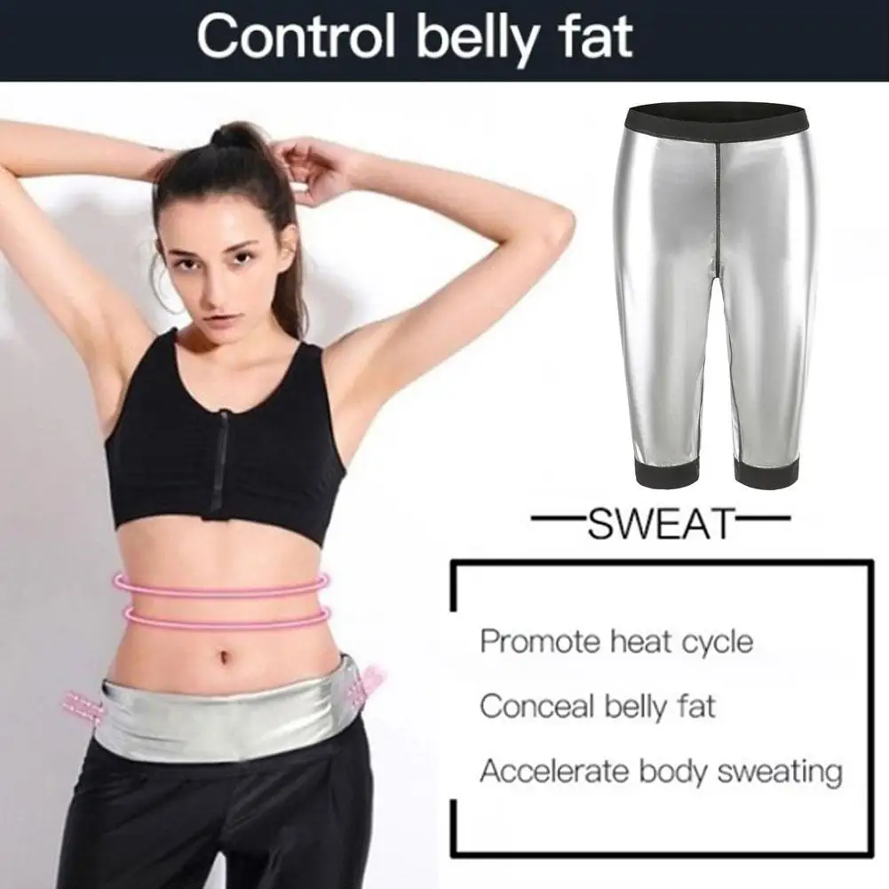 

1 Pcs Fitness Sweating Pants For Women's Body Tightening Leg Shaping Belly Tightening Pants For Running Yoga Body Shaping P K1F7