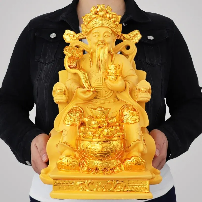 

Большая домашняя магазинная компания, статуя золотого бога богатства Цай Шэнь-ий, статуя Будды, приносит деньги, удачи, проявит богатство, процветание в бизнесе