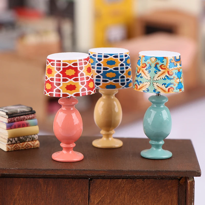 1:12 Кукольный домик миниатюрная настольная лампа модель для учебы кукольный