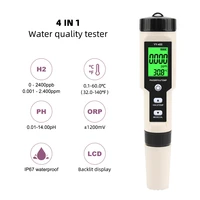 4in1 hydrogen rich digital water quality test pen meter h2 phorptemp monitor for pool water aquariums measuring instrument
