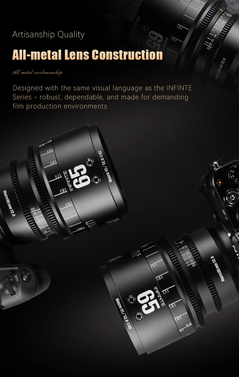 Фото 7artisans INFINTE 65mm T2.9 2X Макро полнокадровый объектив с большой апертурой и ручной фокусировкой для камер Sony E, Nikon Z, Canon RF №2