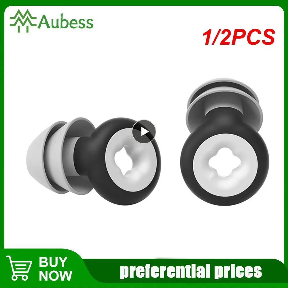 

1/2PCS Sleeping Ear Plugs Noise Reduction Tapones Oido Ruido Soft Oordopjes Earplug Waterproof Tapones Para Dormir Earplugs