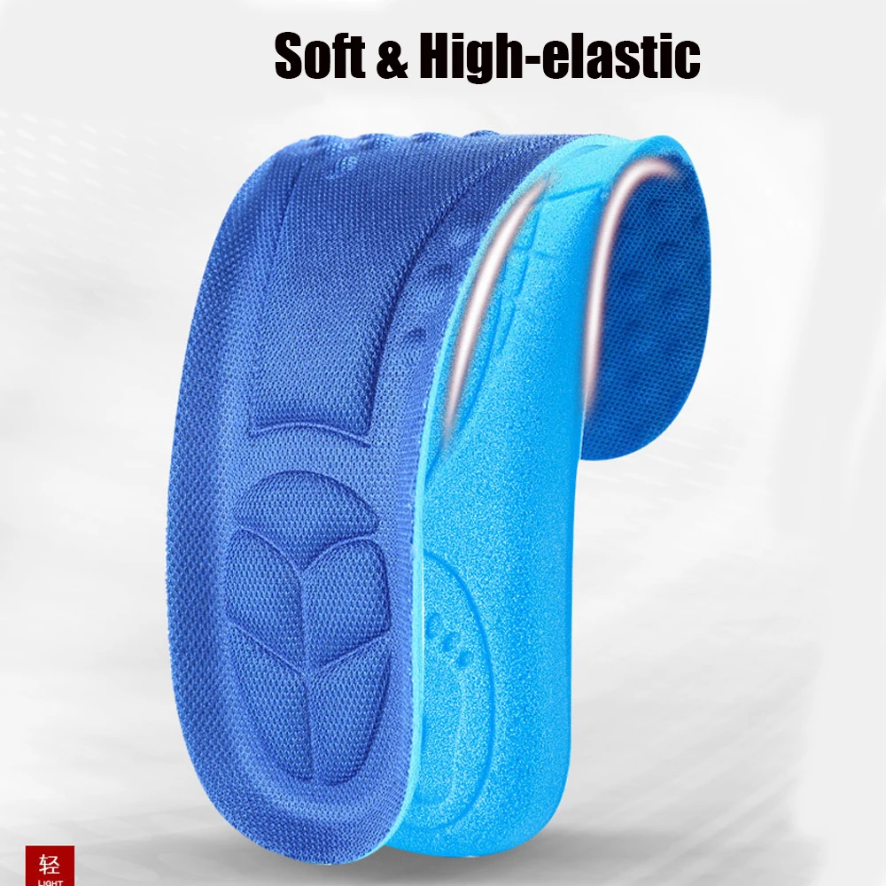 Memory Foam Insoles For Shoes Women Sweat Absorbent Foot Massage Sports Insole for Men Sneakers Arch Support Running Shoe Pad
