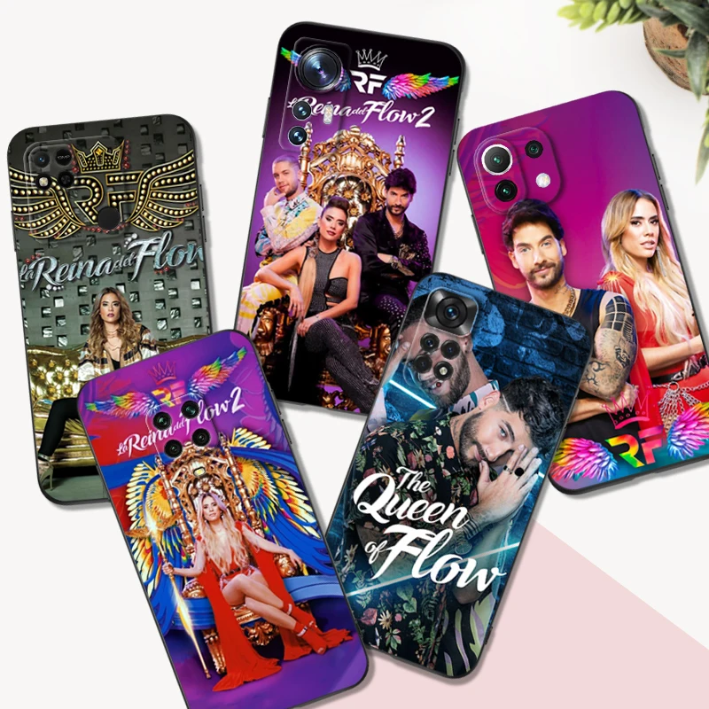 Черный чехол из TPU для Xiaomi Mi 11i 5G Redmi Note 11 11S Pro PLUS 4G "La Reina del Flow" – Королева песни.